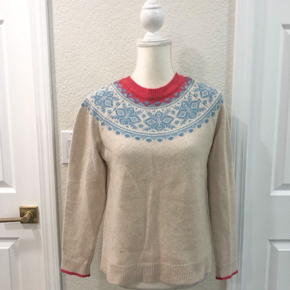 Tabitha Webb Fair Isle Nordic Wool Blend Sweater - Picture 2 of 9